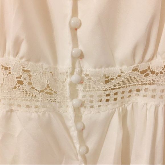 1 LEFT! DISCOUNTED! WHITE SUMMER LACE MIDI DRESS - Picture 7 of 8